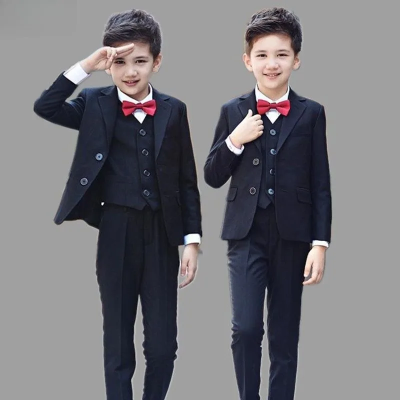 

Premium Boys' Suit Set for Piano Performance Flower Boy Host Autumn Formalwear Stylish Stretchable