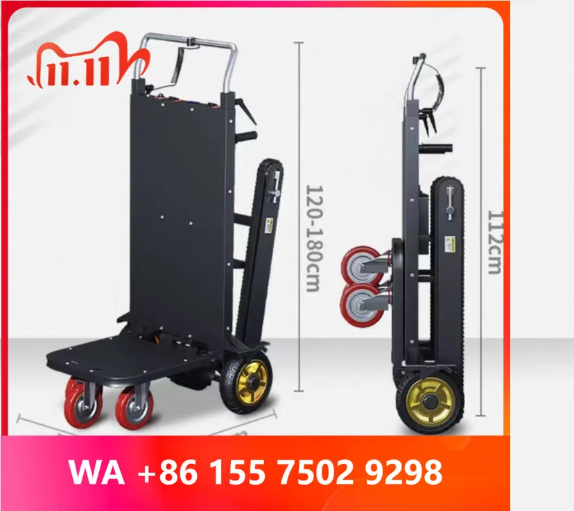 400KG Climbing Stairs Crawler Handcart Cargo Transporting Trolley