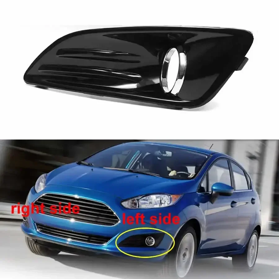 

For Ford Fiesta 2013 2014 2015 2016 High Configuration Front Bumper Foglight Garinish Trim Fog Light Anti-Fog Lamp Cover Frame