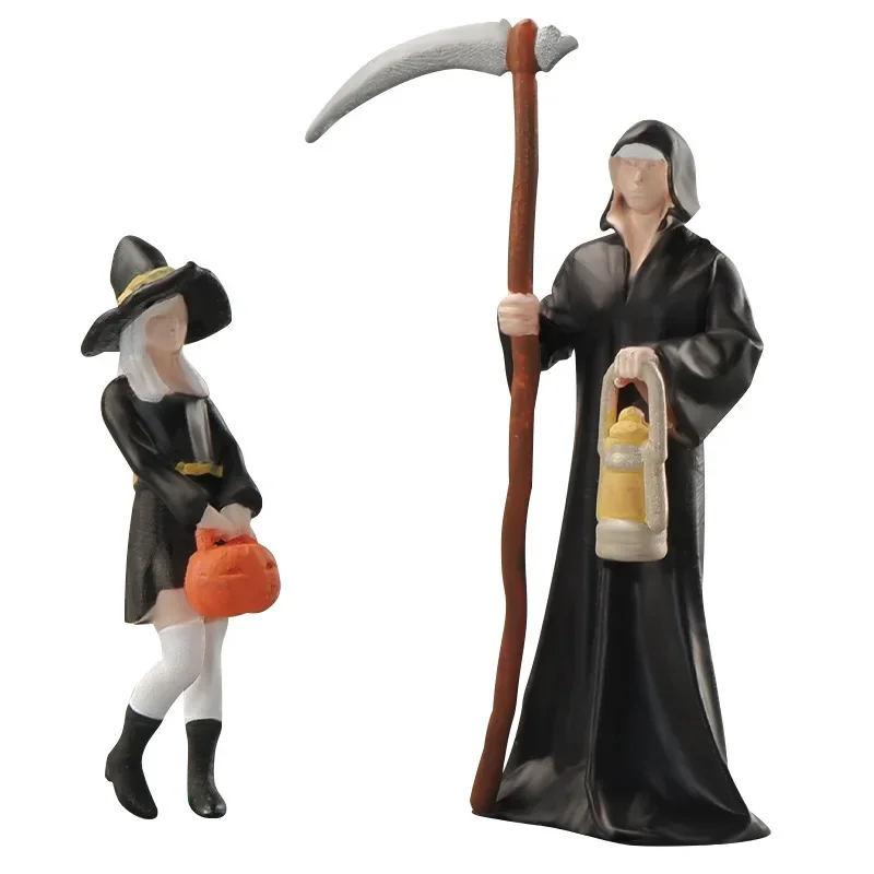 1:64 anime halloween mini boneca figura modelo em miniatura fotografia adereços modelo de cena diy mesa areia paisagismo ornamento presente