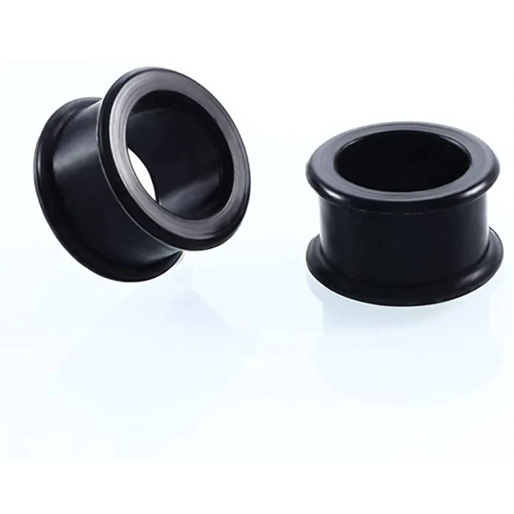 WKOUD Silicone Tunnels Ear Gauges 3-38mm Double Flared Saddle Expander For Women Men Body Piercing Jewelry Gauge