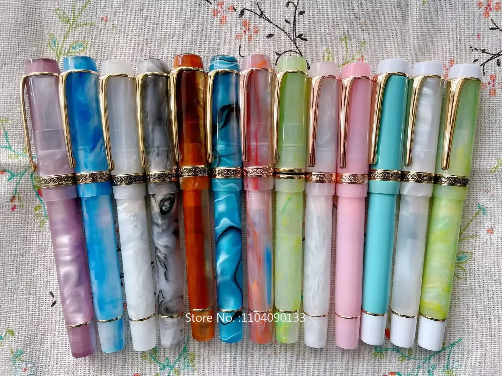 Kaigelu 316 Celluloid Fountain Pen Beautiful Patterns Iridium EF/F/M Nib Writing Ink Pen Office Business School Stationery New