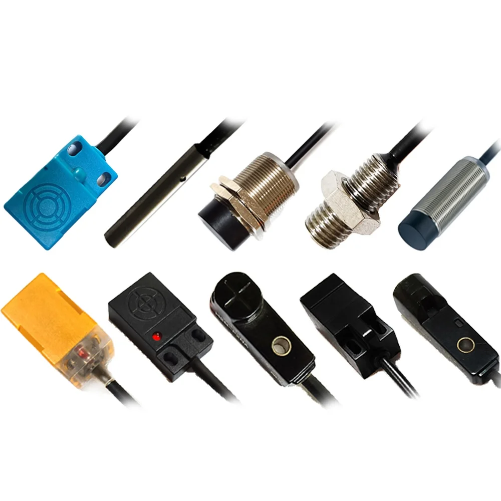 50PCS Small Square IP67 Proximity Sensor 18*10mm Rectangular Inductive Metal Proximity Sensor 5mm Sensing Distance Industrial Se