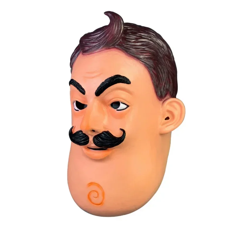 Horror Game Hello My Neighbor Latex Mask Halloween Cosplay Costume Accessories High Quality Realistic For Adult Mask