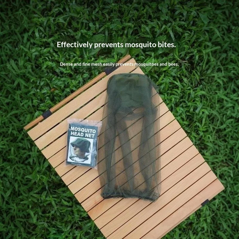 Portable Anti Mosquito Bucket Hat with Head Net Breathable Mesh Insect Protection for Outdoor Camping Hiking Fishing