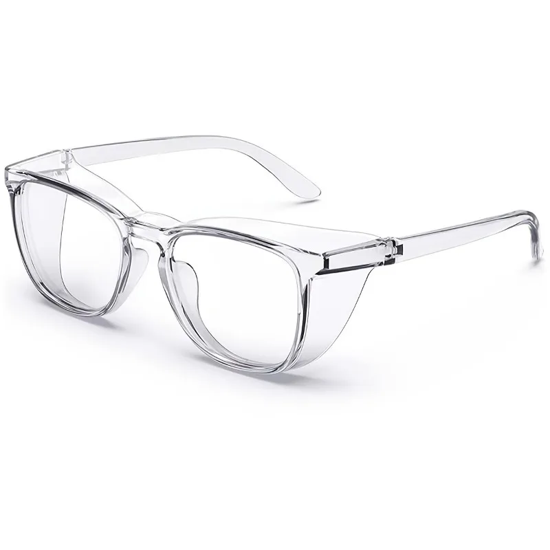 2 Stück Anti-Pollen-Schutzbrille, quadratisch, Anti-Beschlag, blaues Licht blockierende Brille mit Seitenschutz für Schule, Alltag und perfektes Geschenk – Detail 5
