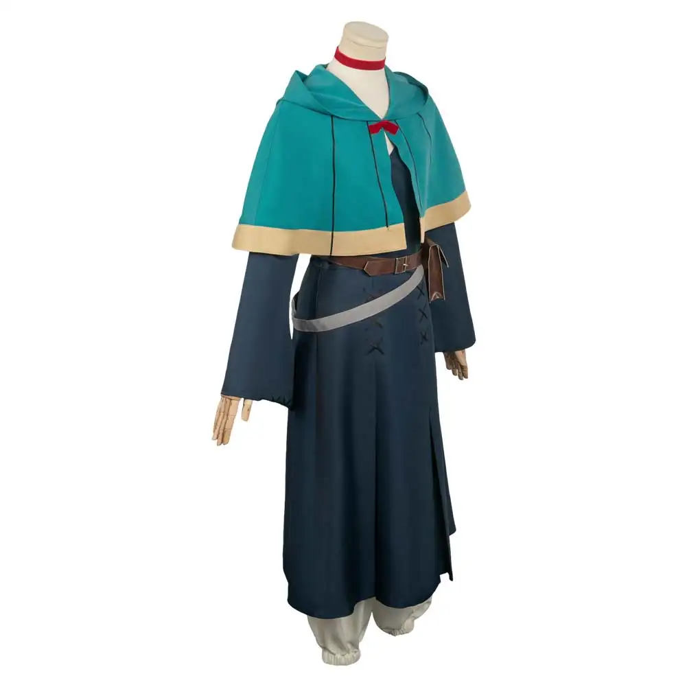 Marcille Cosplay Izutsumi Costume Dress Cape Anime Delicious in Dungeon Clothes outfit Halloween Carnival Party travestimento Suit