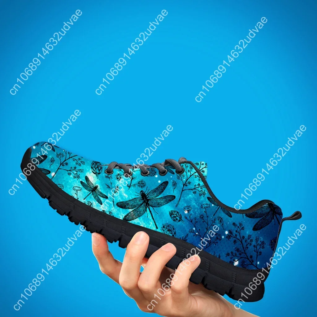 Star Dragonfly Design Fashion Sneakers Floral Print Comfortable Women's Sneakers Insect Casual Sneakers Chaussure