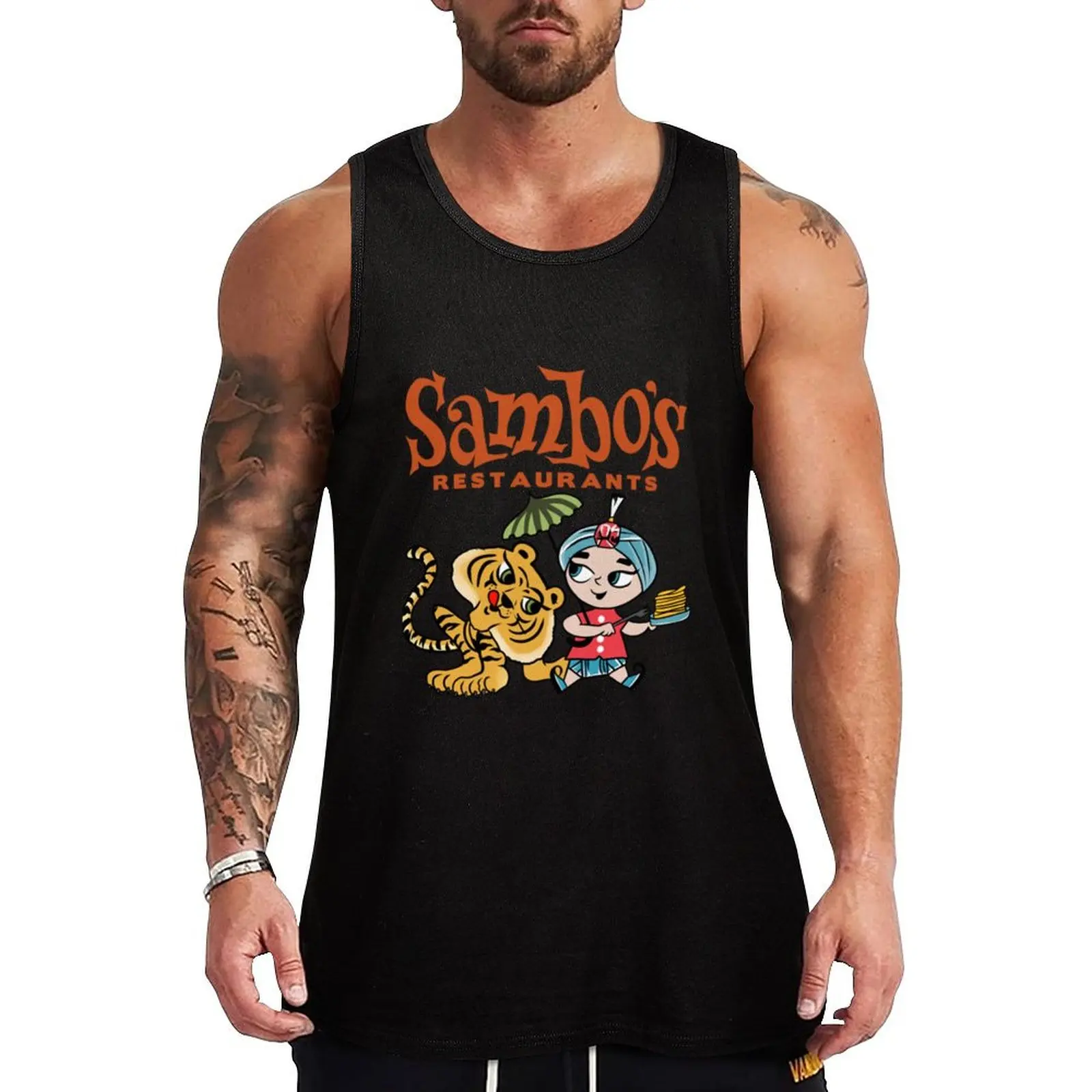

Sambos Restaurants Tank Top bodybuilding men T-shirts men Men's t-shirt Men gym sportswear