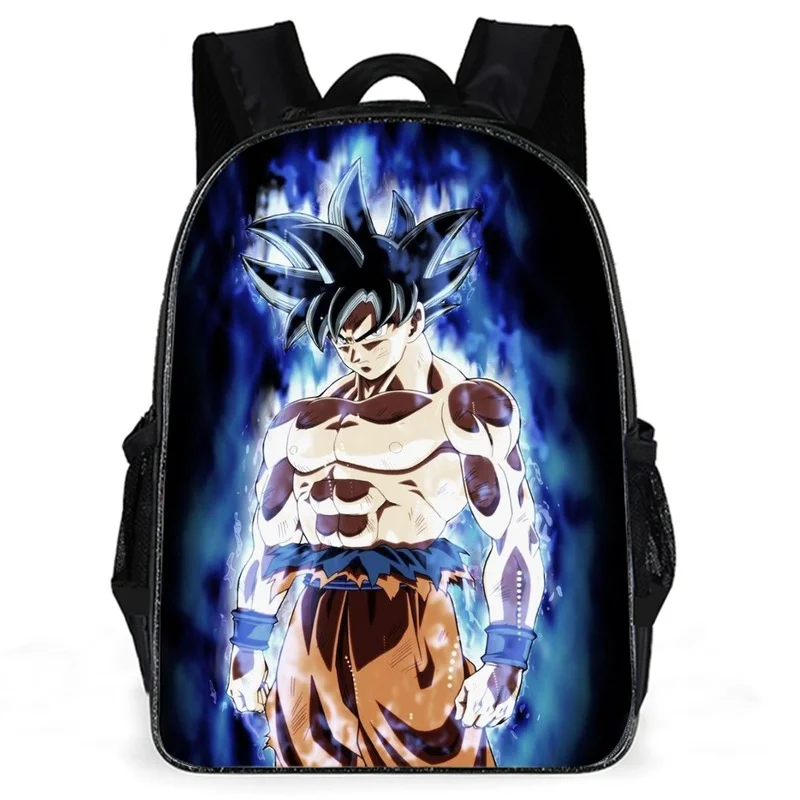 Dragon Ball Son Goku Vegeta tornister Cartoon plecak Anime Super Saiyan o dużej pojemności Student Boy Beerus naklejka plecak