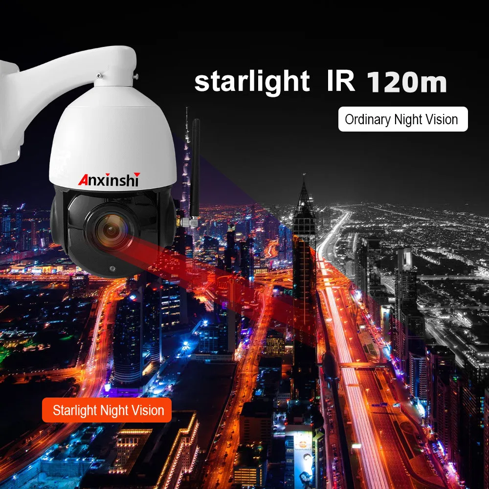 4K 8MP HD High Speed PTZ WiFI Camera with Human Auto Tracking 5MP 2MP Video Security IP Camera Two-way Audio Onvif P2P CamHi