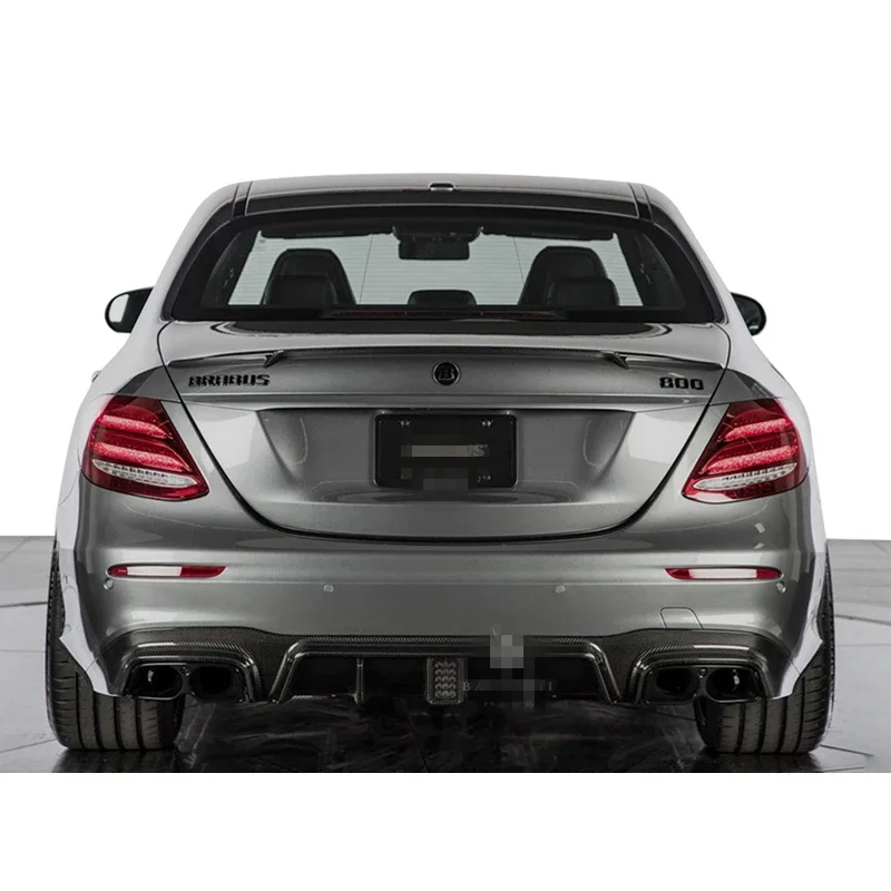 For Benz E Class W213 Spoiler 2016--2020 Year Sedan Real Carbon Fiber Rear Wing BAS Style Accessories Body Kit