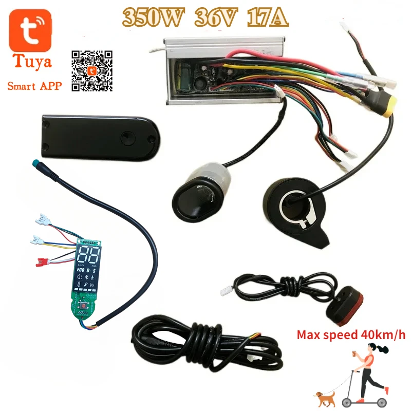 10 Inch Max Electric Scooter Controller Hoverboard with Bluetooth 350W 36V 17A for FOSTON X-Play Digma Scooter Accesories 40Km/h