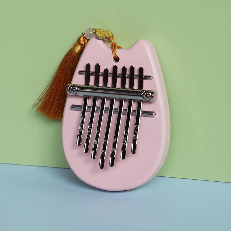 8-tone Mini Thumb Piano Finger Harp Ornament Home Outdoor Camping Picnic Stress Relief Musical Decoration Music Enthusiast Gifts