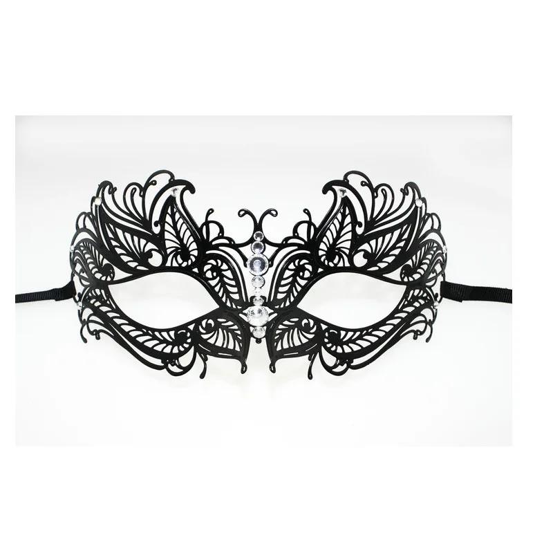 Dance Party Mask Luxury Diamond Metal Mask Beauty Iron Quality Fashion Half Face Mask