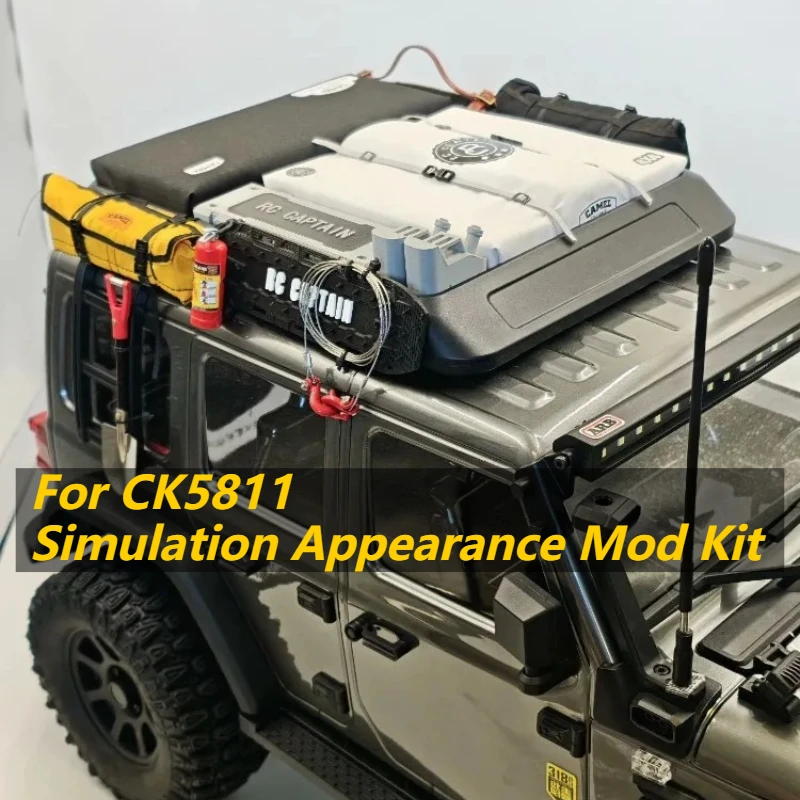 RC Crawler Full Set Upgrade Part Custom Simulation Appearance Mod Kit For CK5811 Decorative Mood Accessory Complete Modification