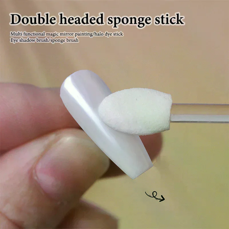 10 pezzi applicatore pennello ombretto trucco professionale spugna stick pennello cosmetico forniture cosmetiche di bellezza a doppia estremità