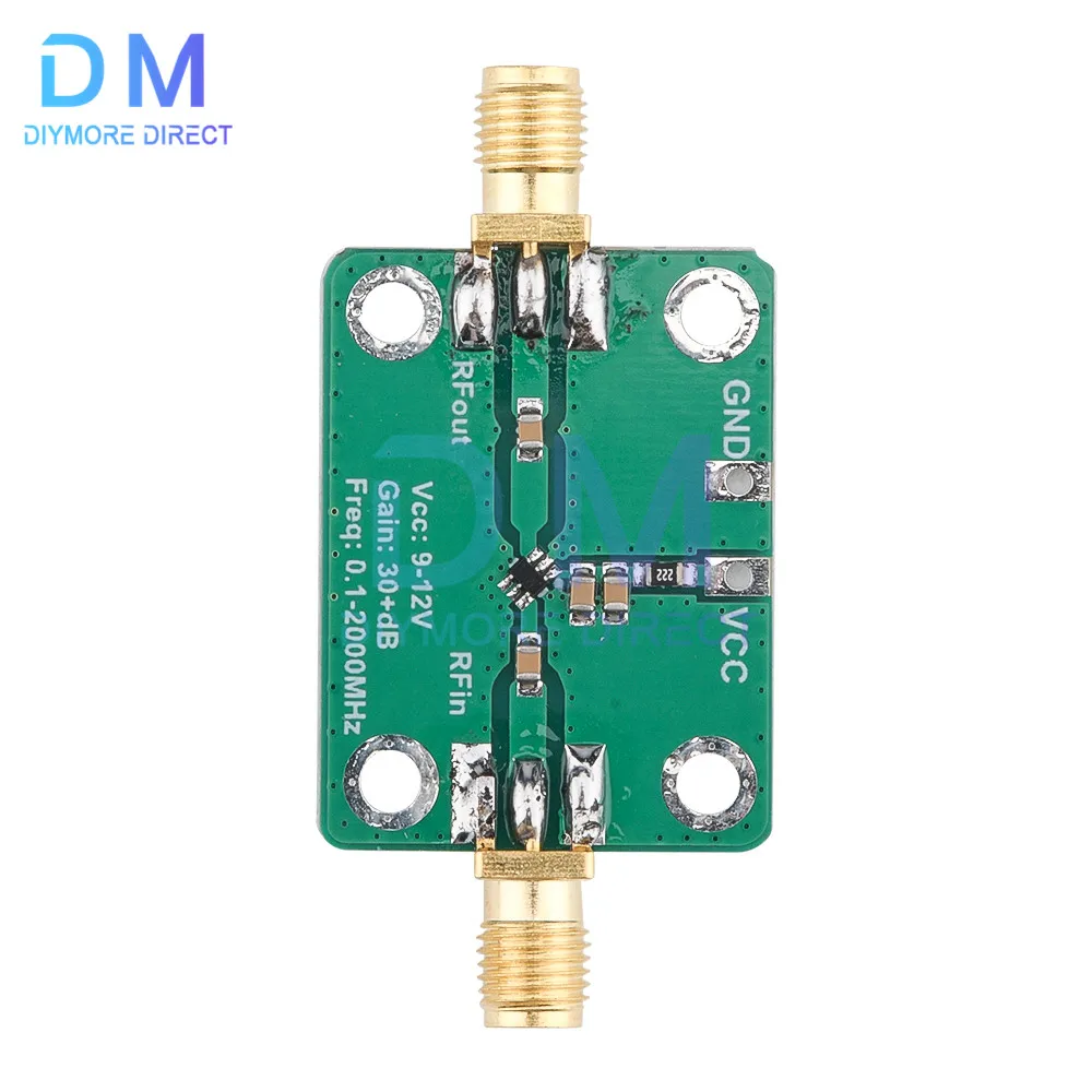 0.1-2000MHz 32dB Gain Broadband Low Noise High Frequency LNA RF Amplifier Module For FM HF VHF/UHF