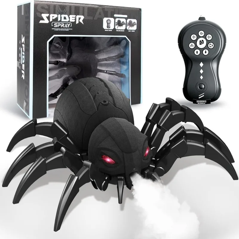 Remote‑Control Spray Honey Spider, Dragonfly & Python Robot, RC Toy with Spray, Lights & Music, Gift for Halloween