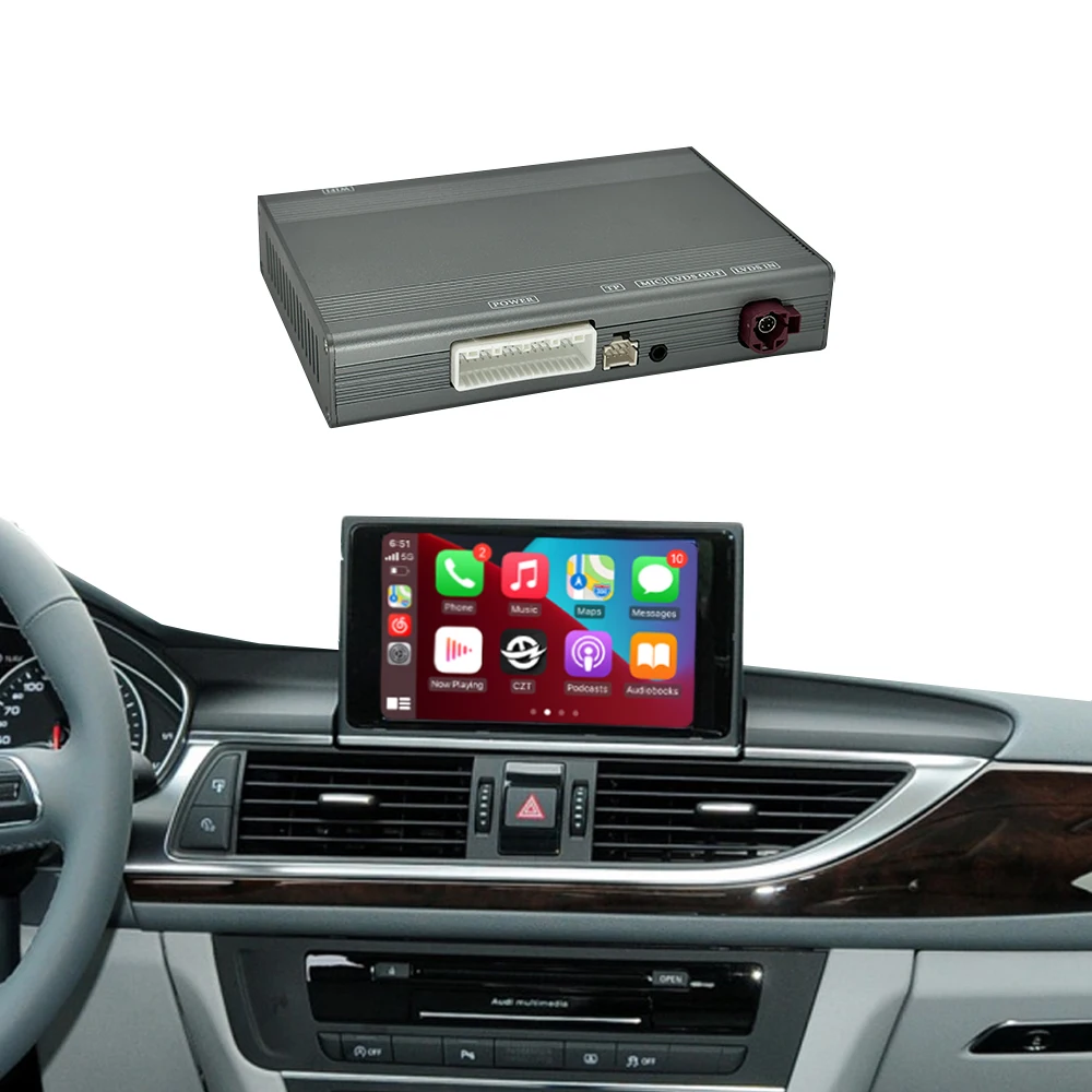 

CZT-AUTO беспроводной модуль CarPlay радио для Audi A6 A7 2012-2018 с Android Auto Mirror Link AirPlay функция воспроизведения автомобиля
