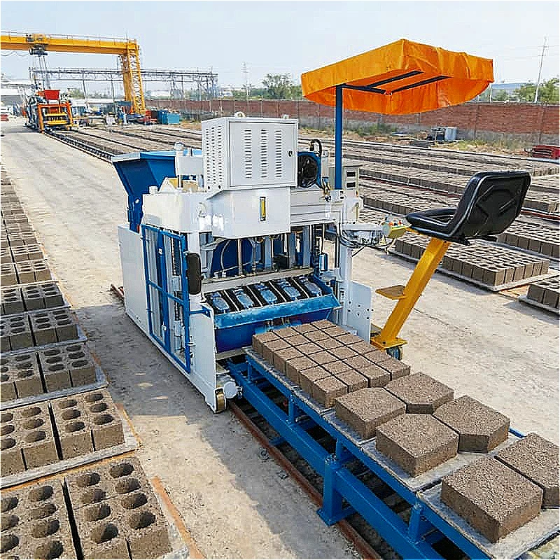 Brick Machine Mobile Concrete Block Maker Manual Hollow Solid Paver Interlock Brick Production For Construction Site Customized