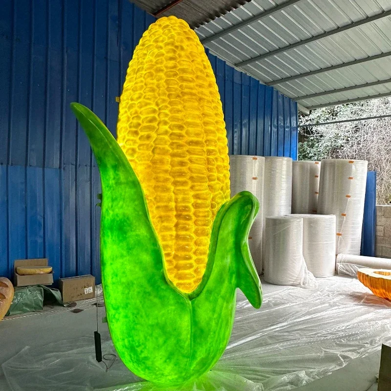 Simulation corn FRP resin vegetable sculpture garden landscape creative decoration