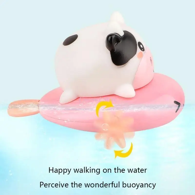 

Y1UB Baby Bath Educational Bathroom Playing Swimming Toy Cow Touches Smoothly