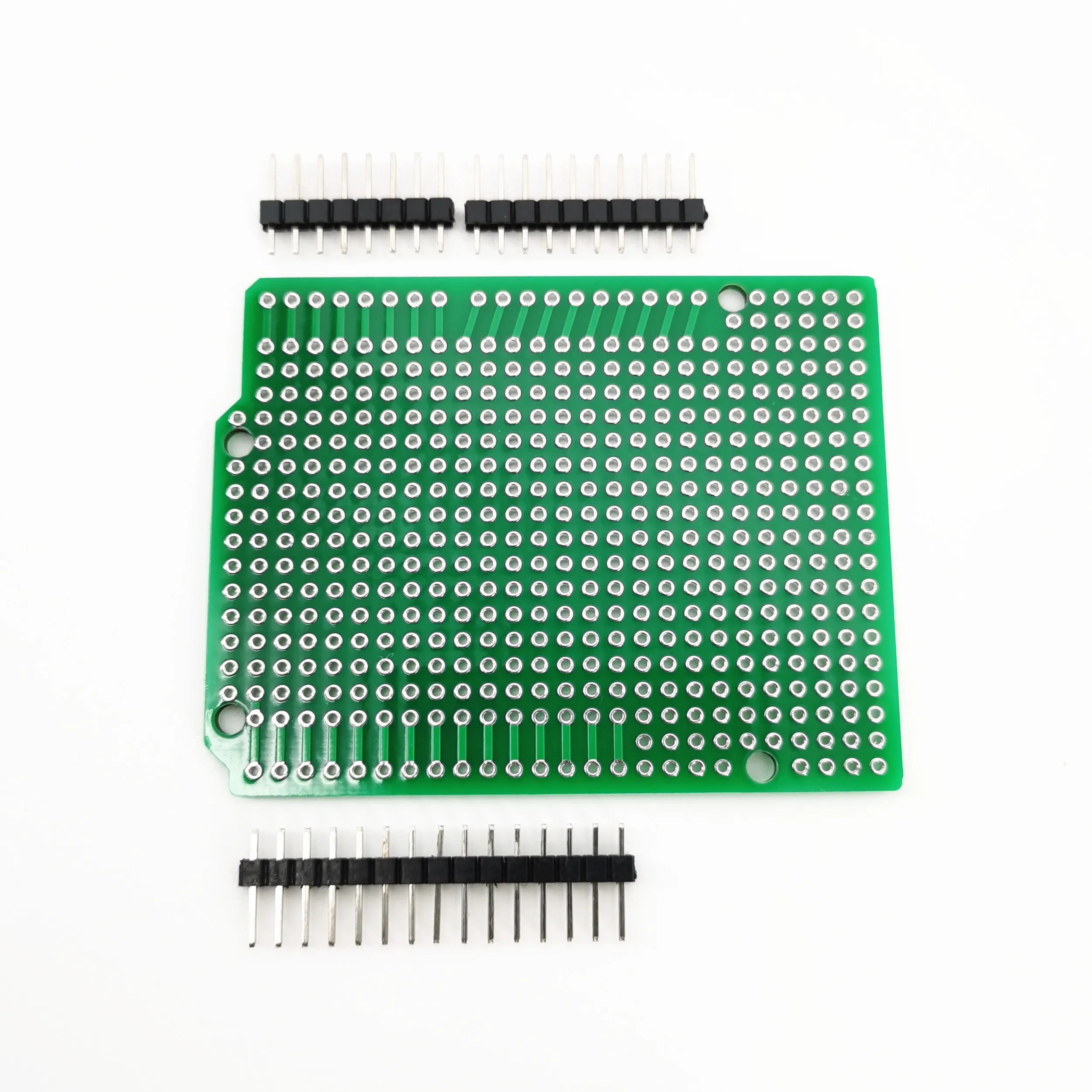 Prototype PCB Expansion Board For ATMEGA328P UNO R3 Shield FR-4 Fiber Breadboard 2.54mm Pitch With Pins DIY One