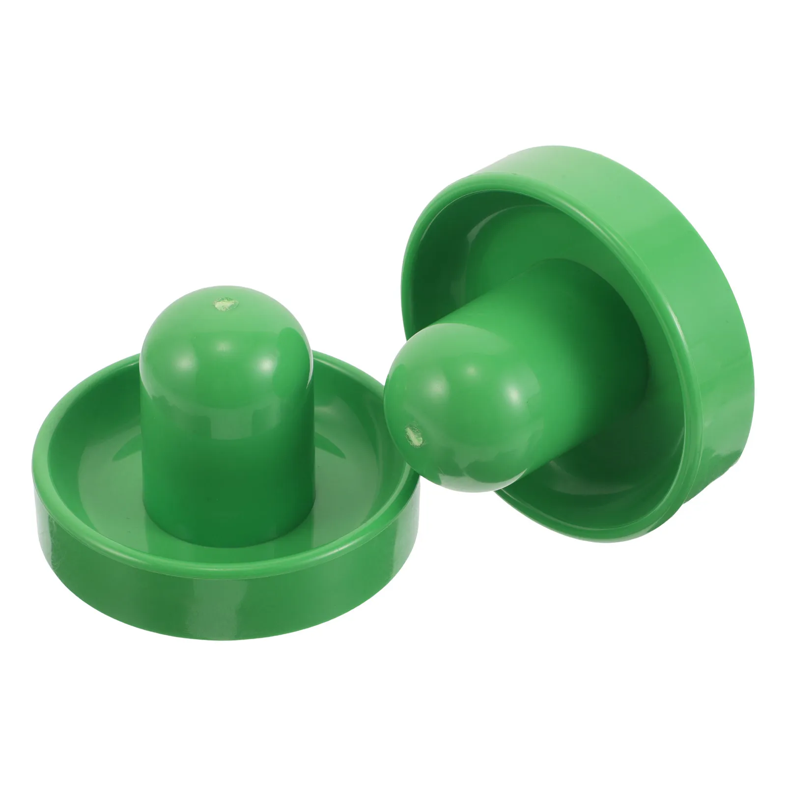 

2Pcs Air Hockey Table Pusher 4 Inch Green Handle Air Hockey Striker Paddle Replacement Compact Portable Lightweight for on The