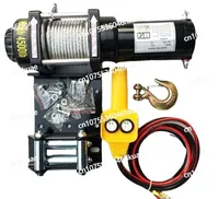 4000lbs 4500lbs Vehicle Self-rescue Off-road Winch 12V 24V Off-road Vehicle Winch Electric Winch for Vehicle Crane 3000lbs