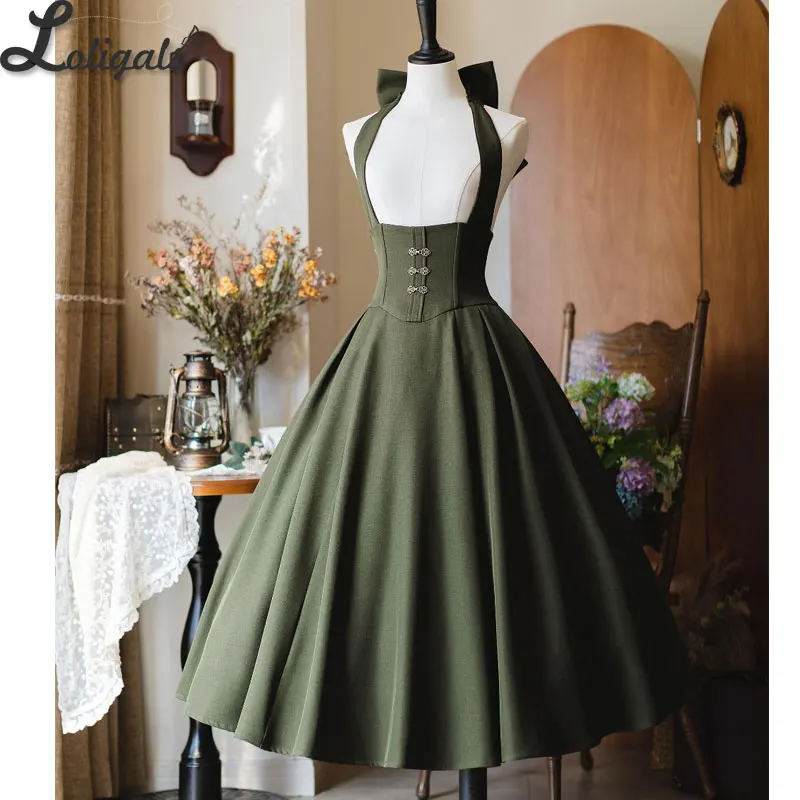 Classic Halter Neck Skirt Retro Corset Empire Waist Lolita Dress / Short Jacket Cape / Long Sleeve Shirt by Forest Wardrobe - AliExpress 200000532 Classic Halter Neck Skirt Retro Corset Empire Waist Lolita Dress / Short Jacket Cape / Long Sleeve Shirt by Forest Wardrobe - AliExpress 200000532