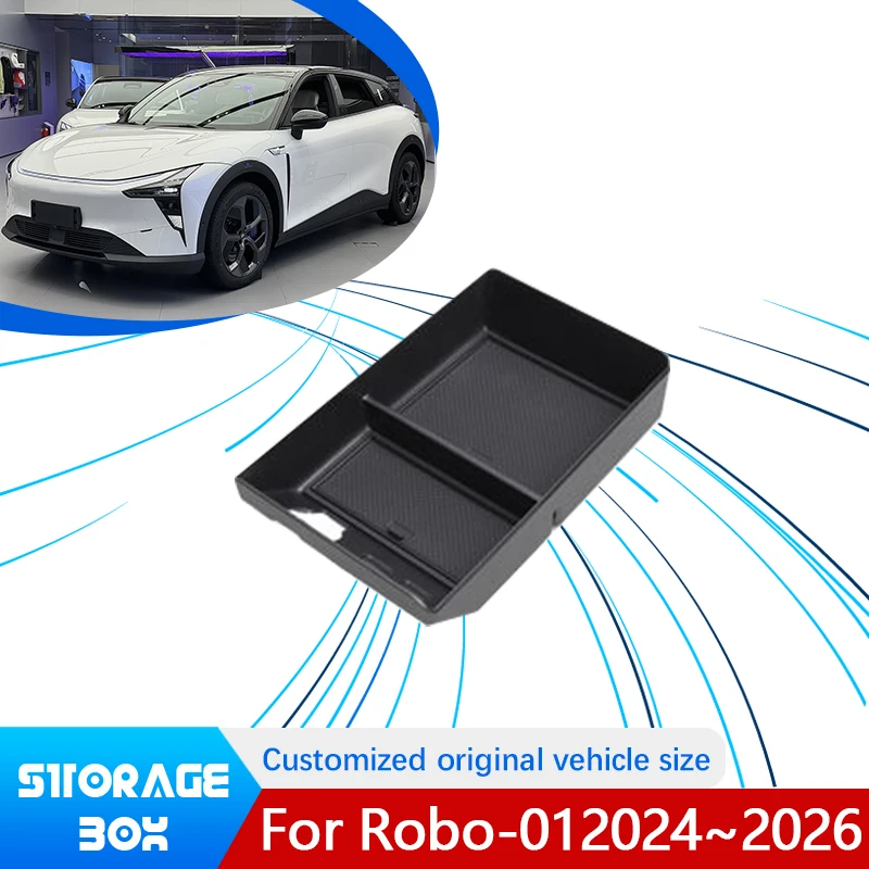 

For Ji Yue 01 Robo-01 Accessories 2024 2025 2026 Central Upper Layer Console Armrest Storage Box Holder Interior Car Accessories