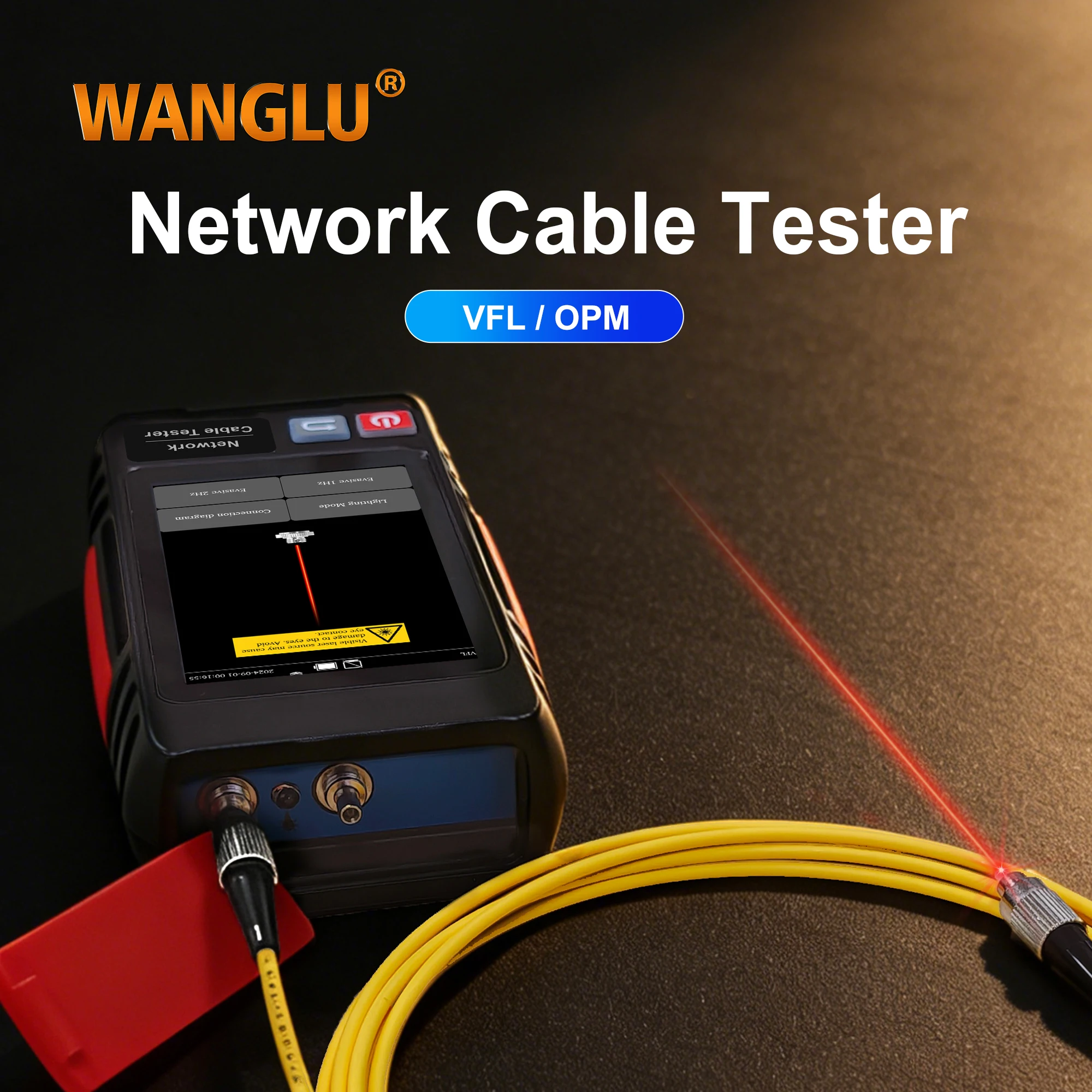 WANGLU LT-600S Cable Finder RJ45 Cable Tracker UTP Cable Detector Ethernet Cable Tester RJ45 TDR Test VFL OPM PoE Detection