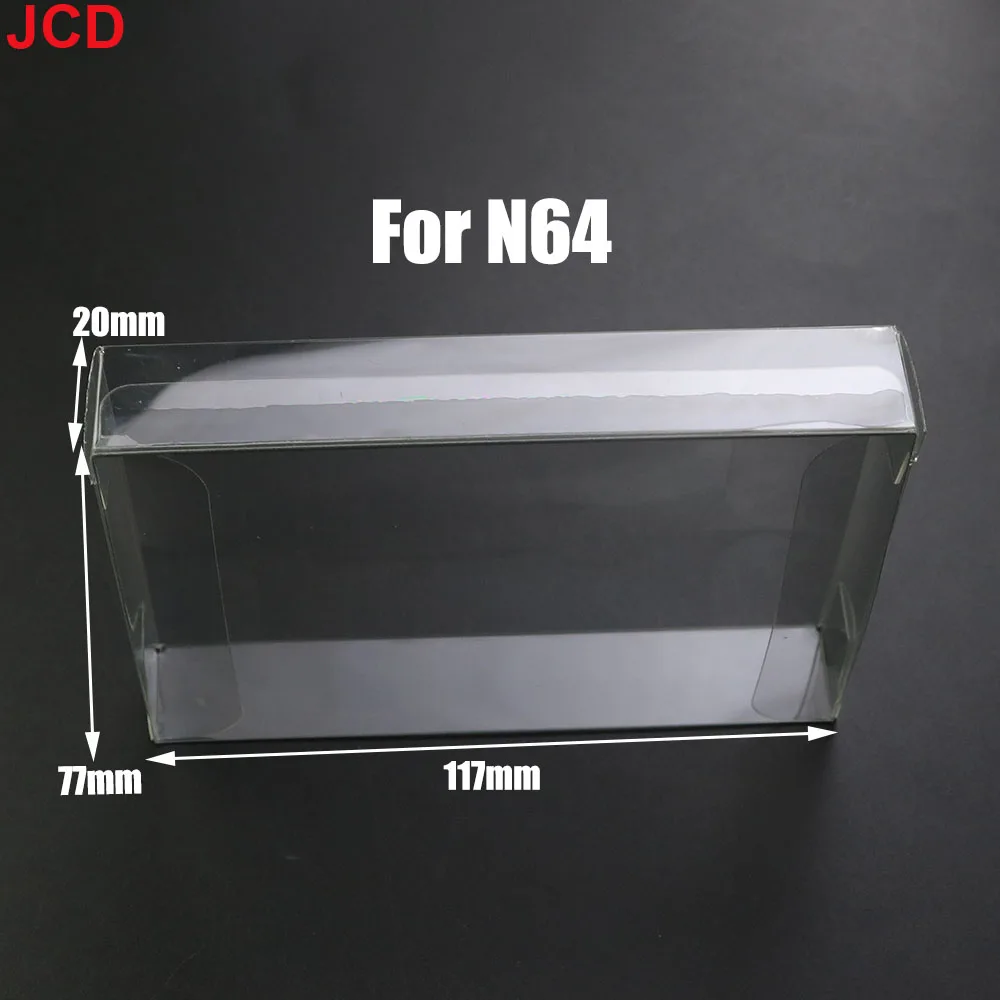 JCD 1 Uds caja de cartucho de juego transparente CIB juegos Protector de plástico PET para N64 NES SNES para GB GBA GBC NGPC Switch