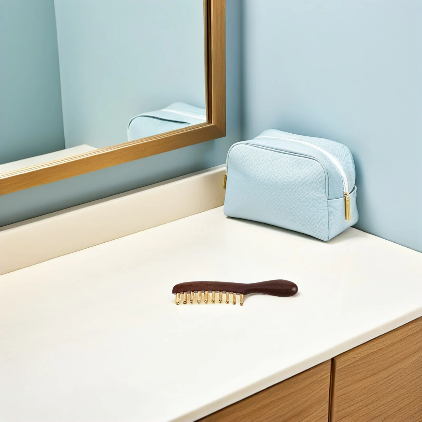 

Natural Wood Scalp Massager Comb Sandalwood Gua Sha Massage Tool Wide Tooth Hair Detangler Wooden Body Scraping Brush For