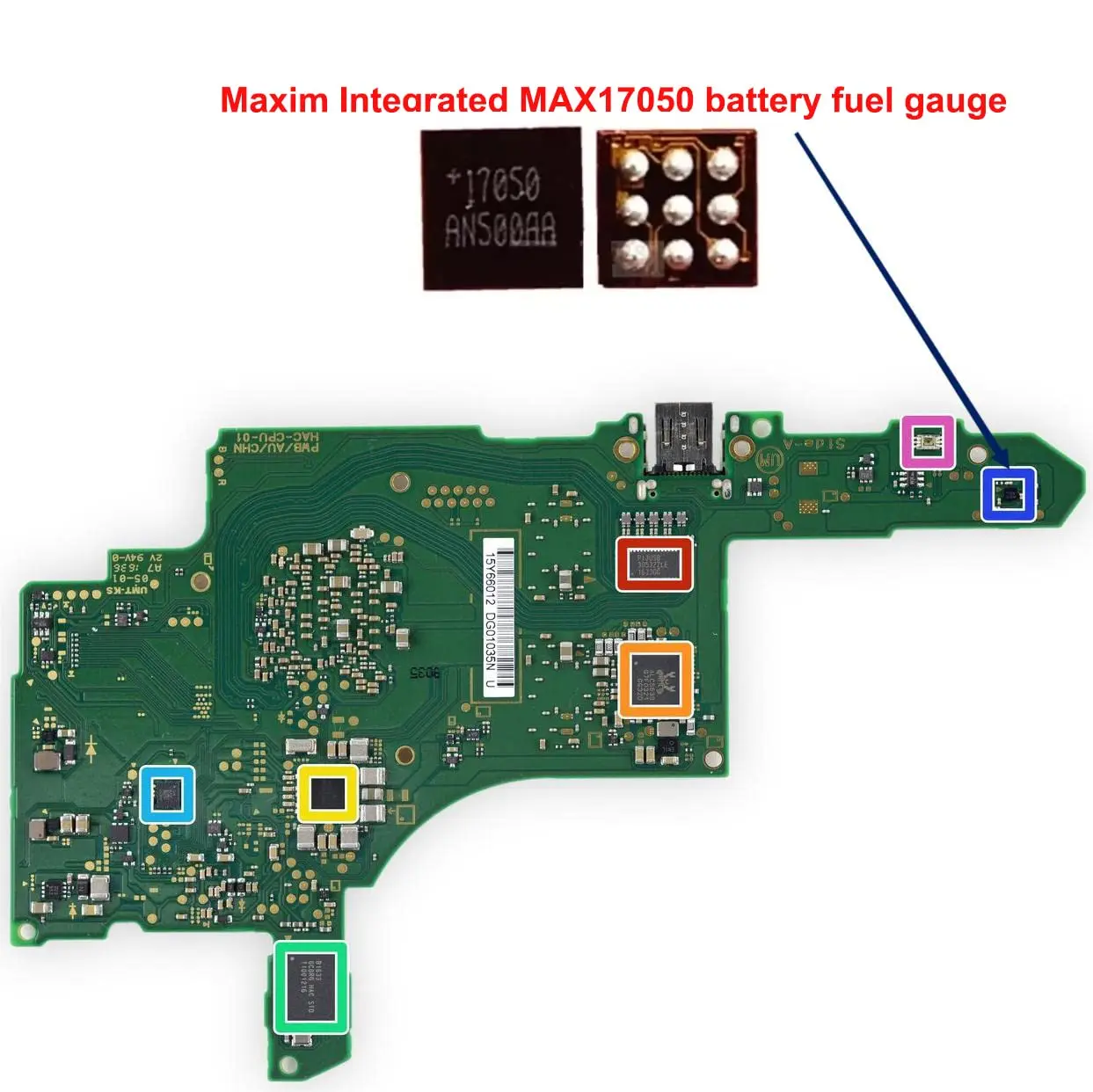 5PCS MAX17050 Battery Fuel Gauge IC Chip Maxim MAX 17050X BGA Replacement for Nintendo Switch Console Motherboard