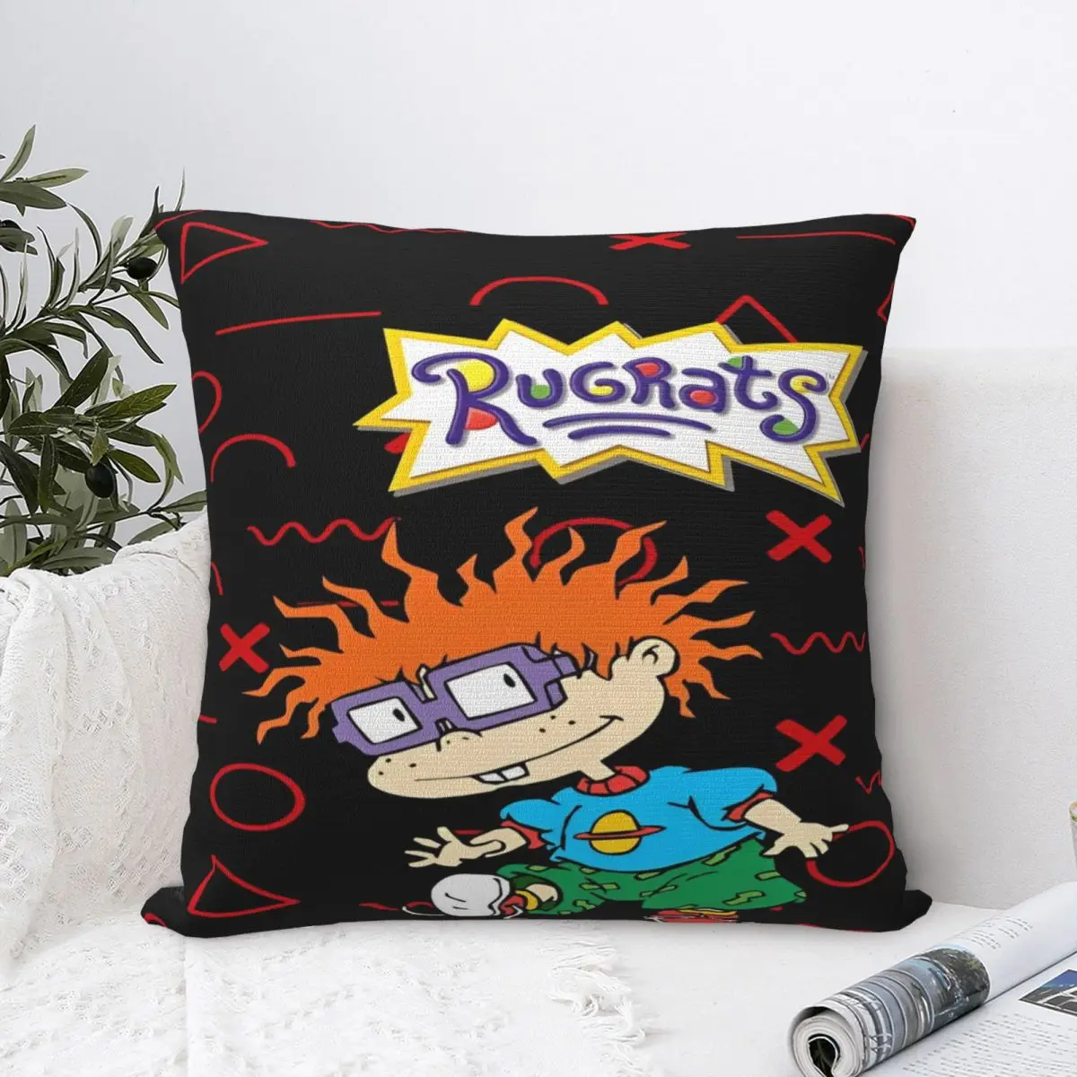 Rugrat Reptar City Destroyer Child Pillowcases Printed Polyester Cushion Cover Gift Throw Pillow Case Cover Seater Zipper