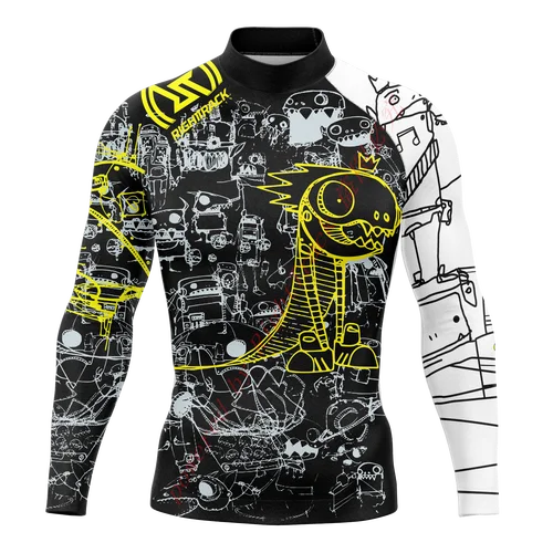 Imagen 1 del producto Camisa de Surf para hombre, diario náutico, Lycra Rashguard RIGHTTRACK para ropa deportiva de Surf, traje de baño UV para playa, ropa UPF50 +