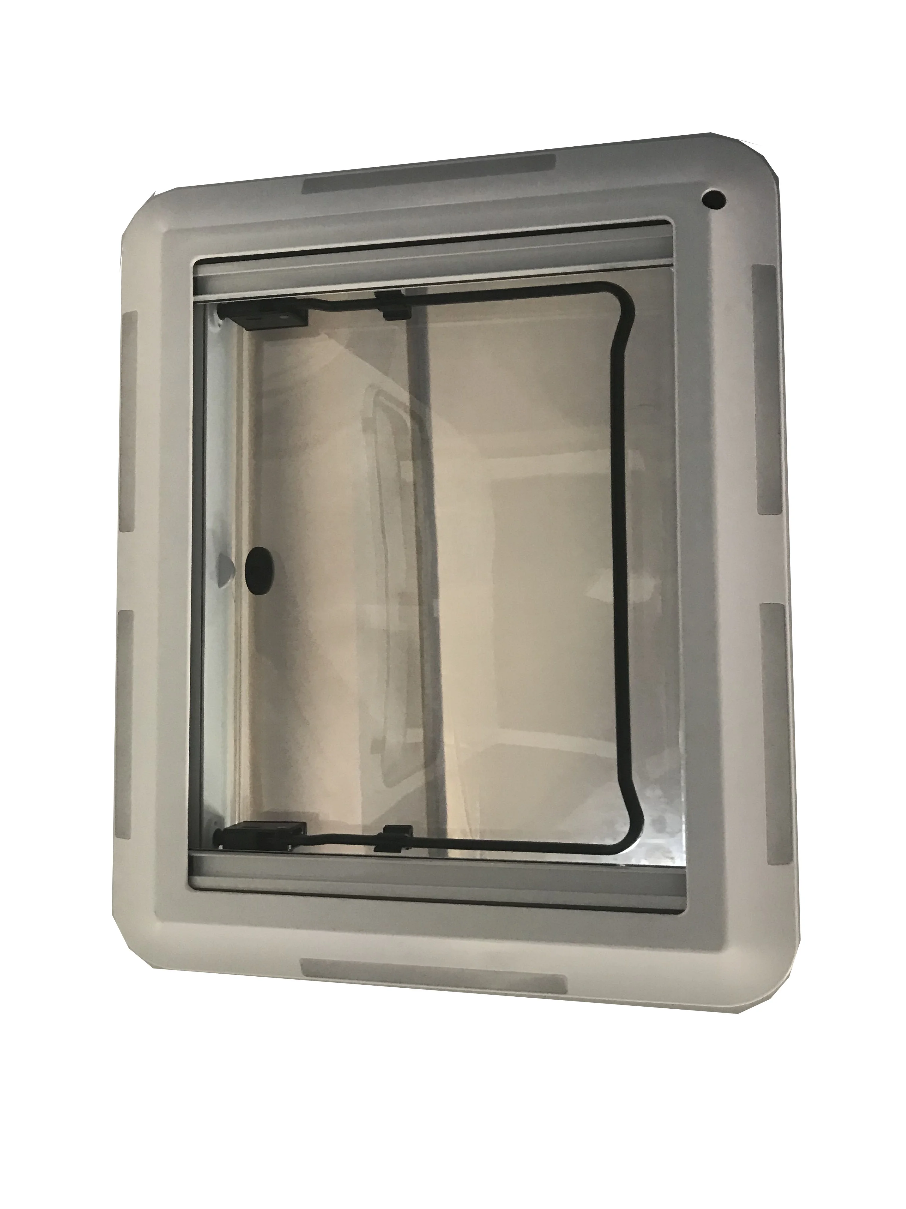 Ventana de tragaluz de techo para caravana, autocaravana, con cúpula doble esmaltada y luz Led para caravana, accesorios para caravana y caravana