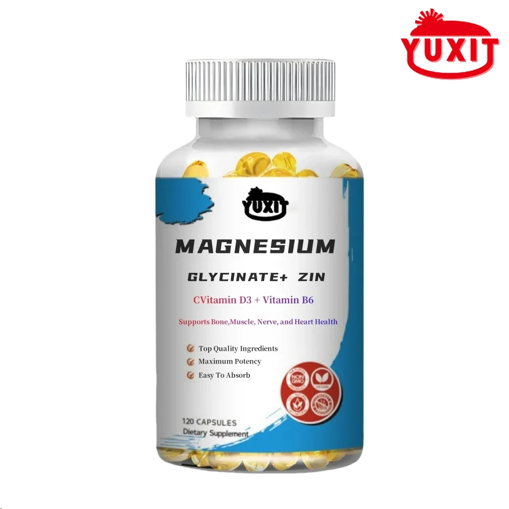 

YUXIT High absorption magnesium glycine, 100% chelation, 500mg TRACCS, no buffering, non genetically modified, vegetarian