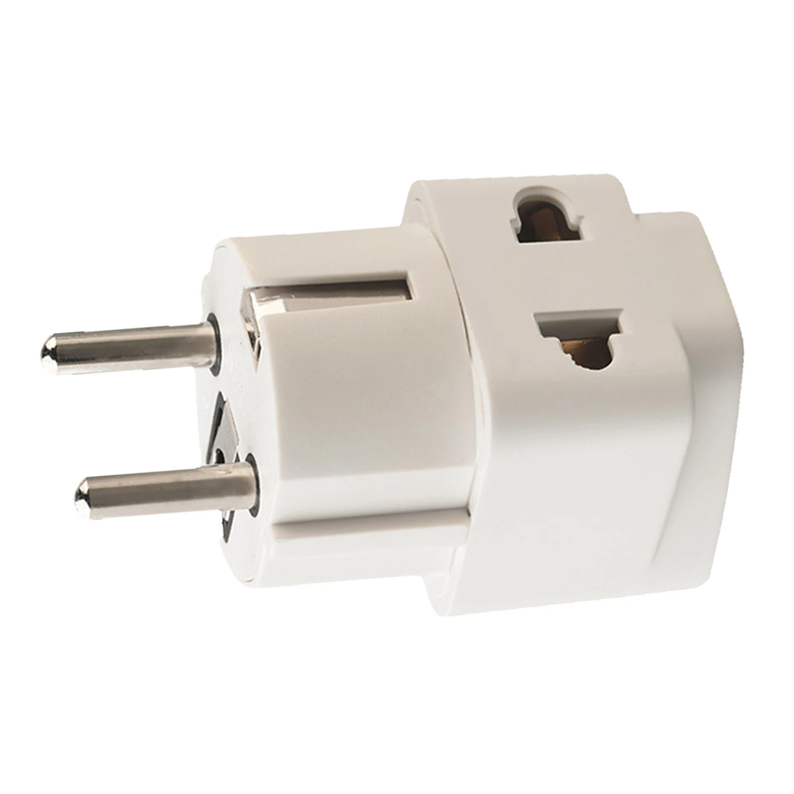 

Electrical Converter Head 250V 10-16A Universal Travel Adapter European Plug Adapter Dual Ports Wall Outlet Plugs