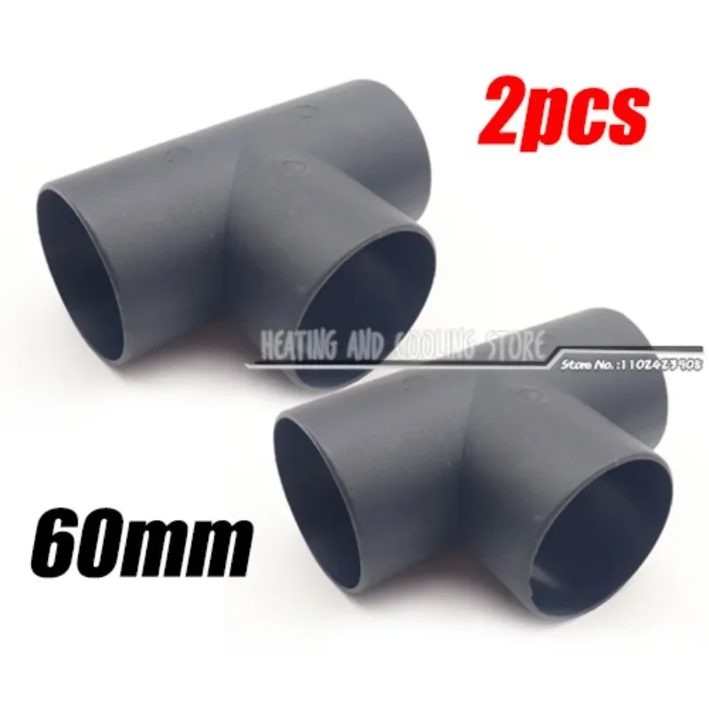 

2 шт., 60 мм, воздуховод, Т-образная труба, выпускной соединитель, универсальный разъем для Webasto Eberspaecher, дизельный стояночный обогреватель