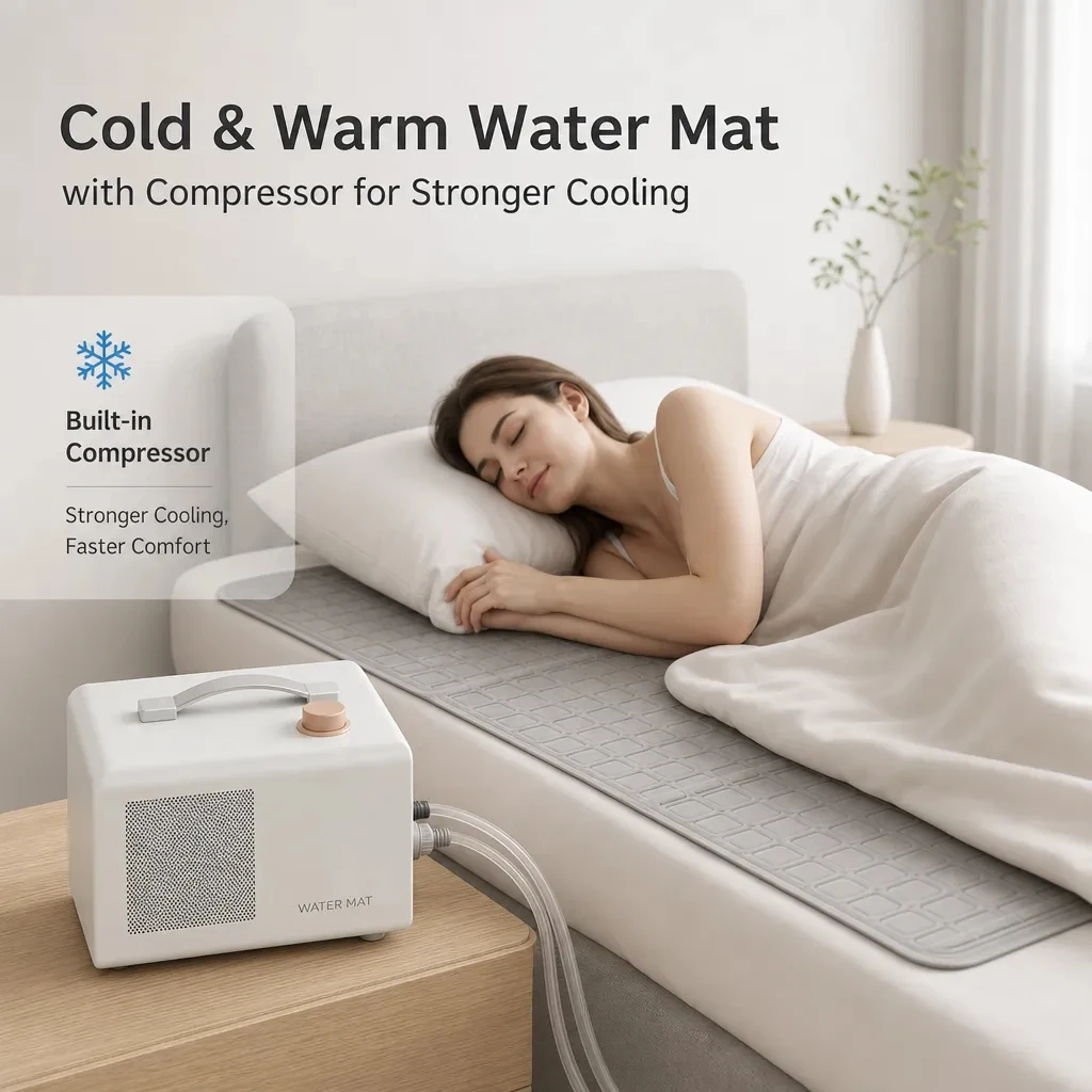 Electric Smart Water Circulation Cooling Heating Mattress Pad Dual Zone Temperature Control Bed System Household