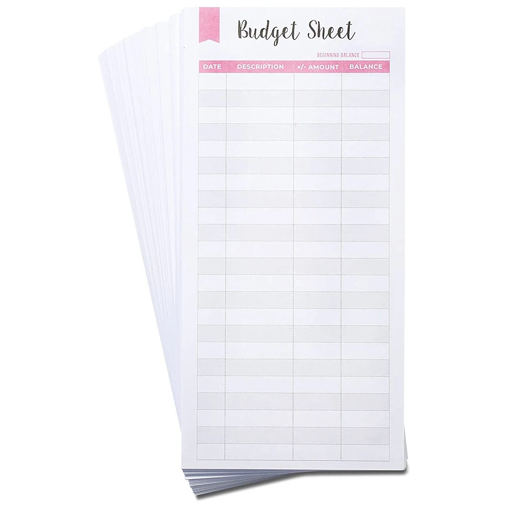 

90 Pcs Expense Budget Sheets, Bill Organizer for A6 Budget Binder, Cash Envelope Trackers for Budgeting, Budget Planner