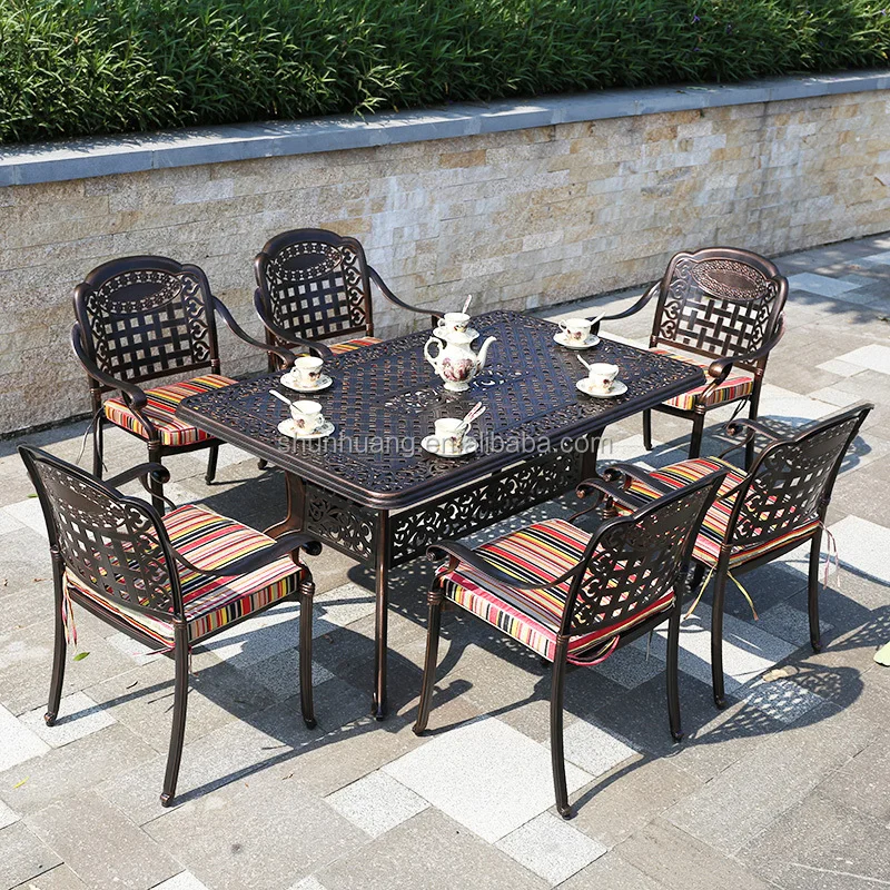 

Good Price Outdoor Patio Furniture Aluminium Dining Set with Table and Chair