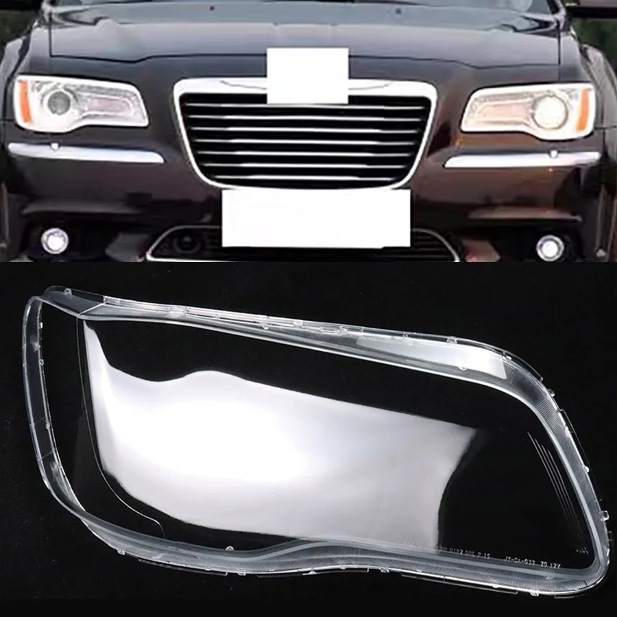 

Wooeight Car Front Headlight Shell Lamp Shade Transparent Head Light Cover Glass Cover For Chrysler 300C 2004-2010 2011-2017