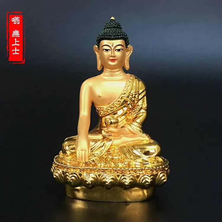 9CM tall # Greco-Buddhist HOME OFFICE Talisman efficacious family Protection # Nepal, Tibet, India Sakyamuni Buddha statue