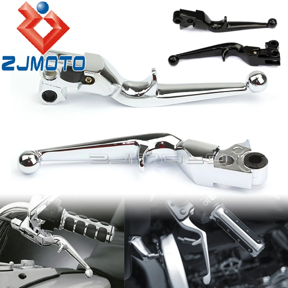 Motorcycle Brake Clutch Lever For Harley Sportster XL 883 1200 1996- 07 Dyna Wide Glide Street Bob 96-2010 Handlebar Hand Levers