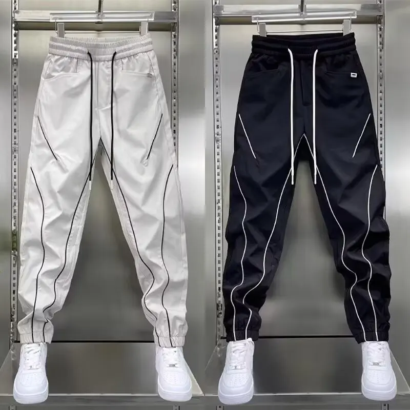 

New Men's Joggers Sweatpants autumn Casual Cargo Pants Workout Running Gym Fitness Colorblock Sport trousers Men Clothing