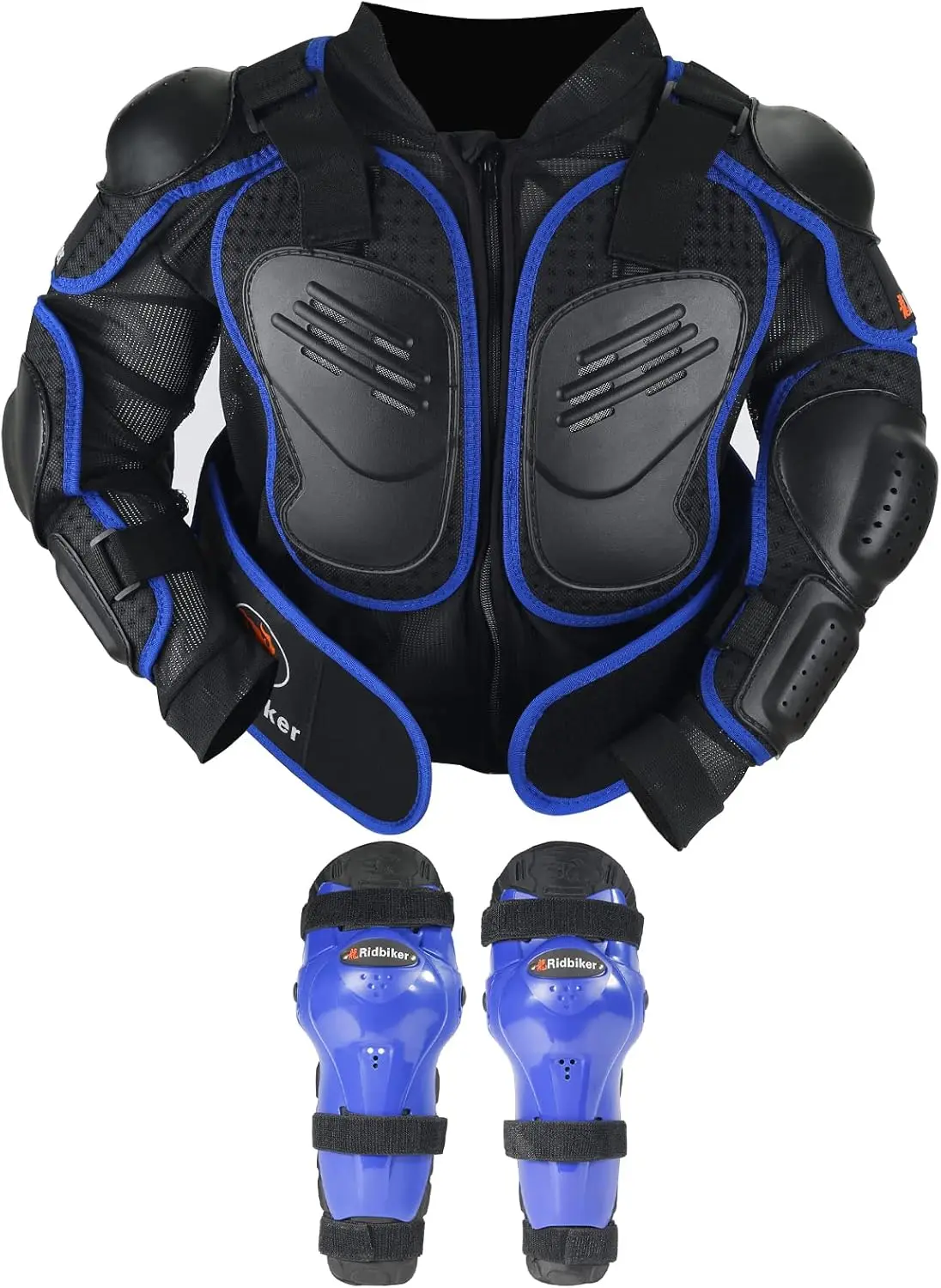 

Комплект экипировки для мотокросса для подростков с защитой груди, позвоночника, локтей, коленей и голеней